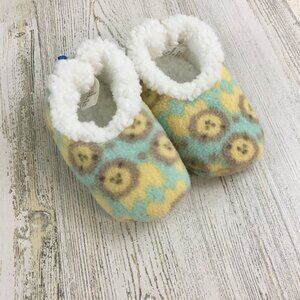 Baby Snoozies Sherpa Slippers Booties Sz 0 to 3 M Boys Girls Lions